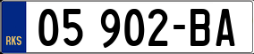 Trailer License Plate